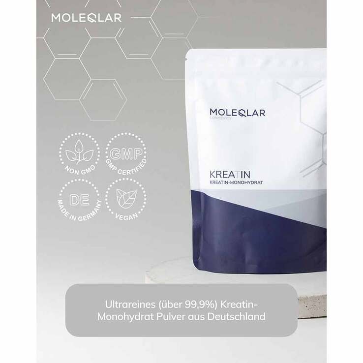 Moleqlar Kreatin Creatine Monohydrate Pulver, 300 g