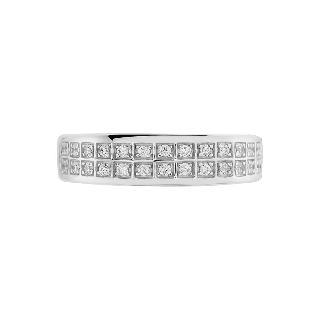 Bague Morjana Or Blanc Oxyde De Zirconium