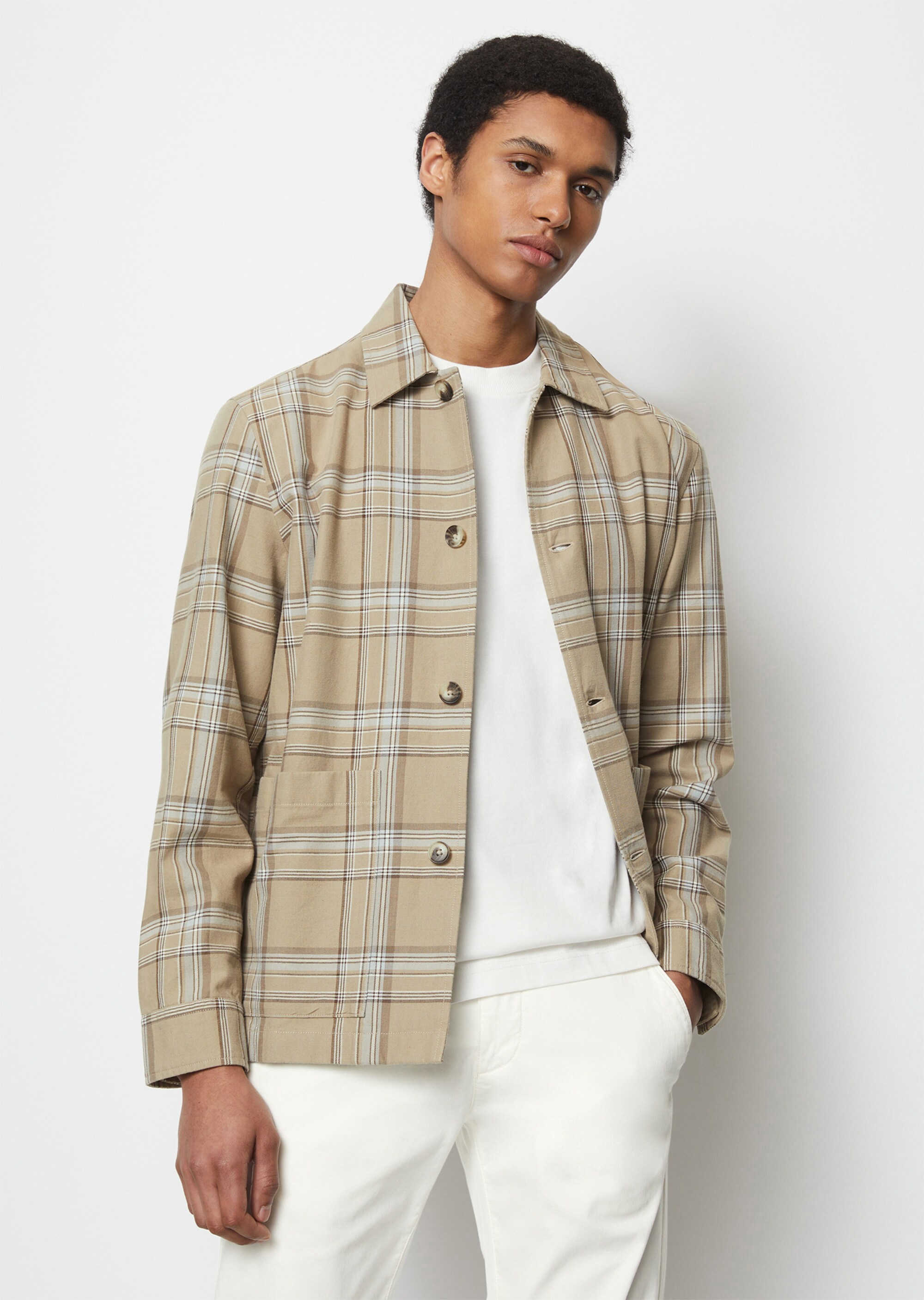 Camp Overshirt aus Bio-Baumwolle und Leinen