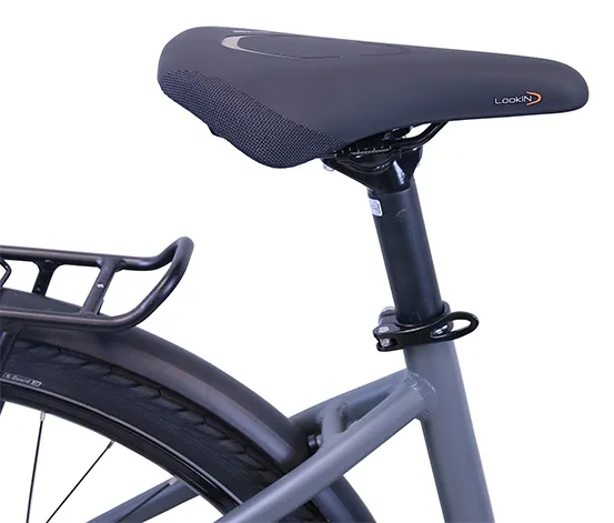 HAWK Bikes E-Bike Damen »eCity Wave Integrated Lady STEPS«, grau, 28 Zoll, 44-cm-Rahmen