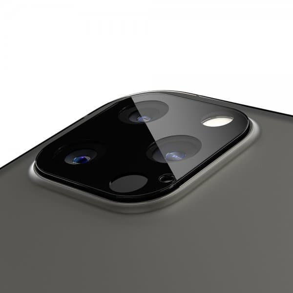 Spigen iPhone 12 Pro Kameralinsebeskytter Glas.tR Optik 2-pak Sort