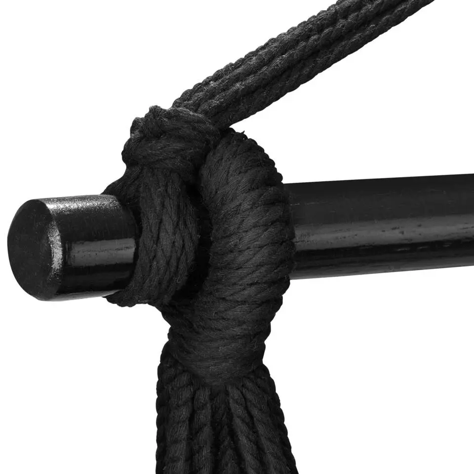 tectake Hangstoel Malika, boho-stijl, draagkracht 150kg, Beige