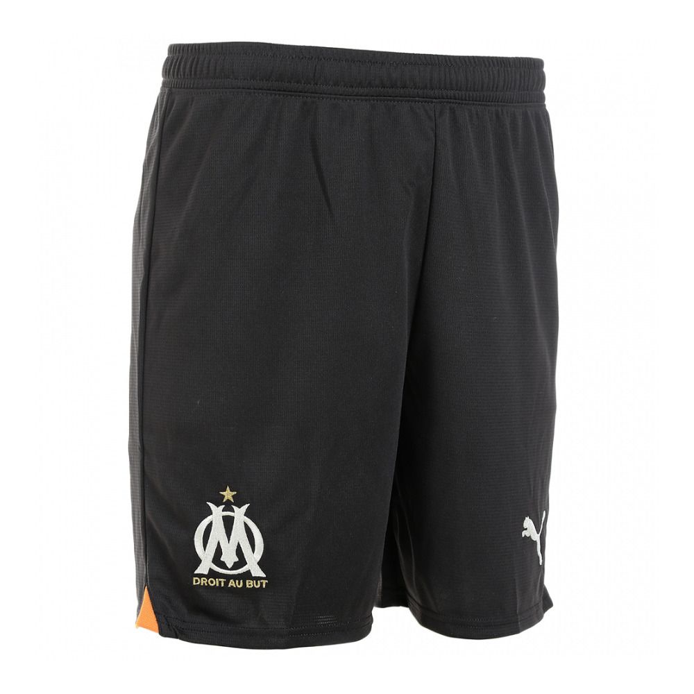 Puma OM SHORT - Short Homme black/rickie orange