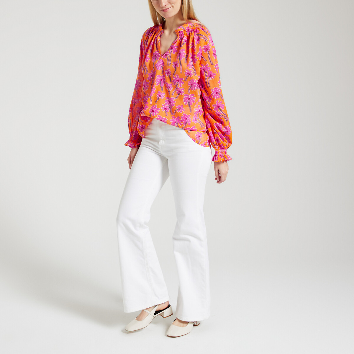 DES PETITS HAUTS<br>Blusa com estampa floral BOUNTREE
