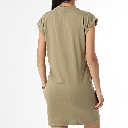 Robe Tee Shirt Sans Manches Femme TB1910 Vert Kaki