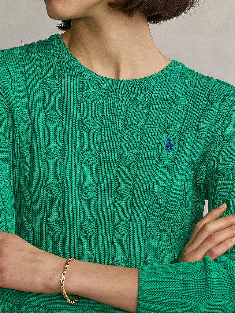 POLO RALPH LAUREN Pullover Slim Fit JULIANNA grün