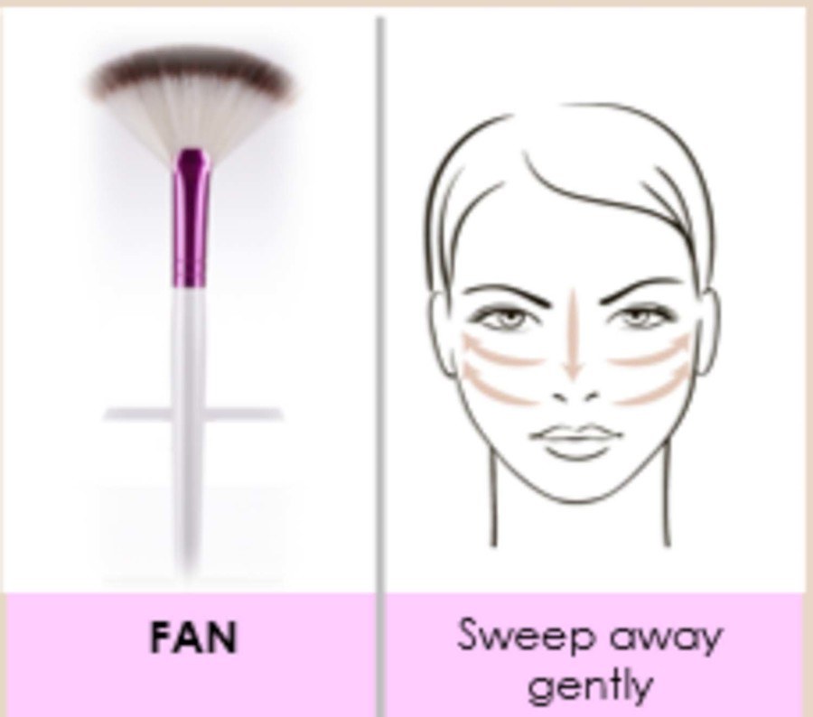 KISS Ruby Kisses Fan Brush