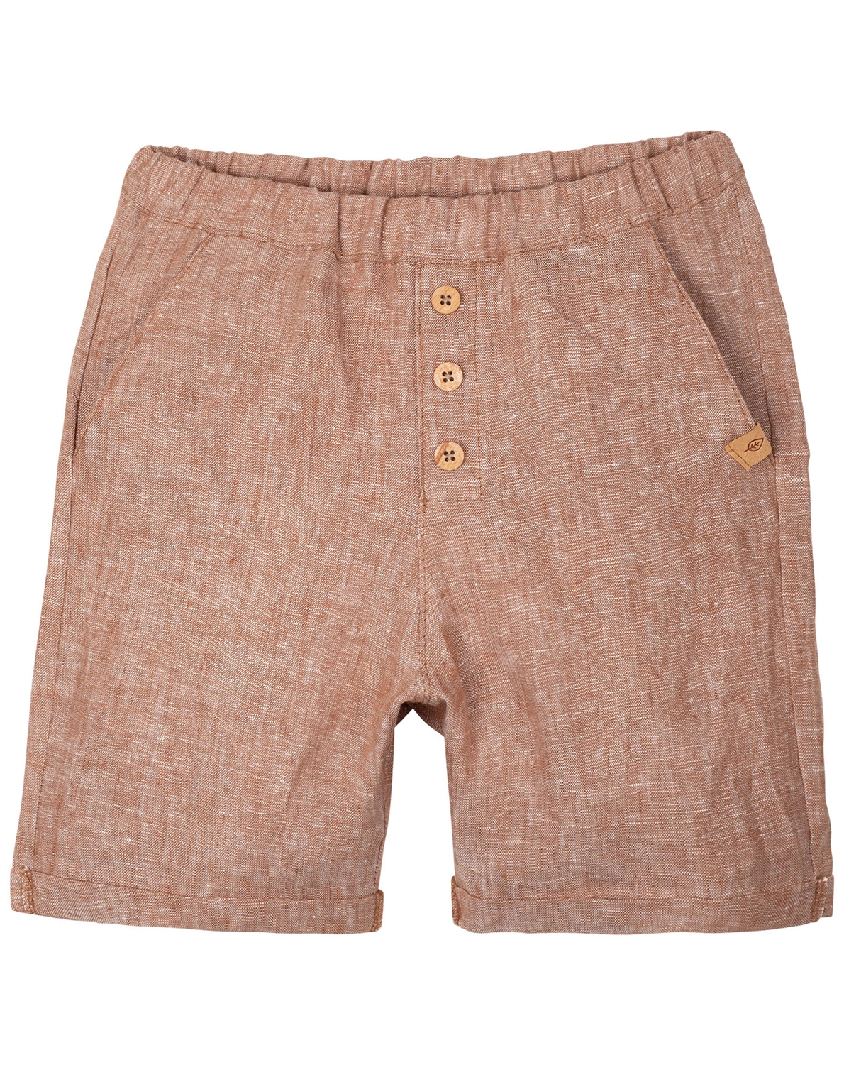 Leinenshorts TERRA in karamell