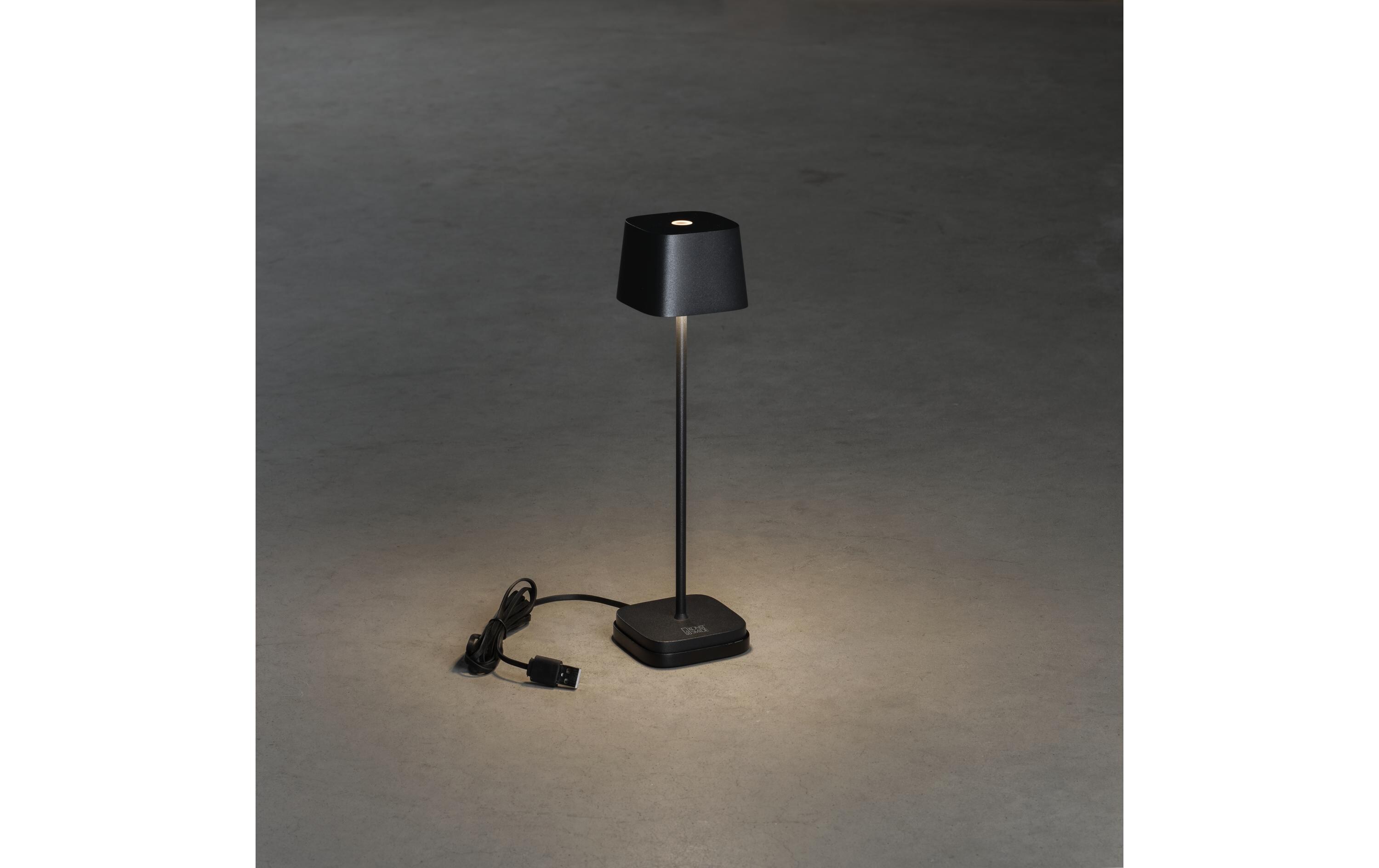 Akku-Tischleuchte Capri Mini USB, 2200-3000K, 2.2 W, SchwarzOutdoor-Leuchte