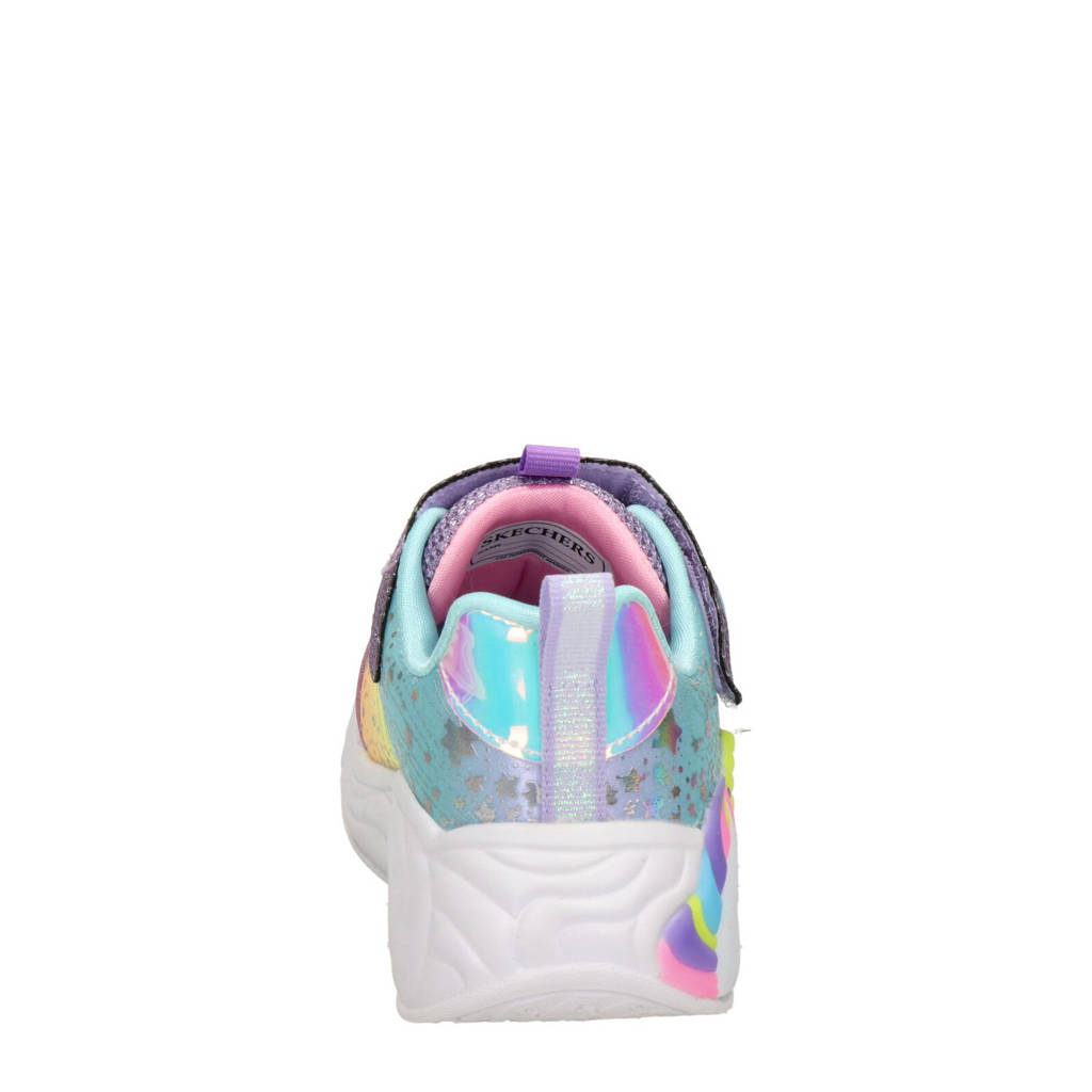 Skechers Unicornsneakers met lichtjes roze/multi