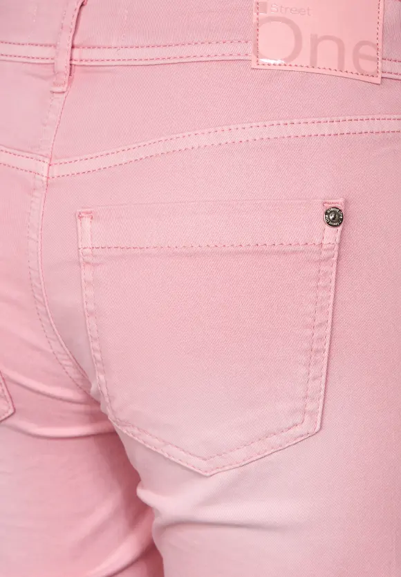 Casual Fit Jeansbermuda - light berry soft washed