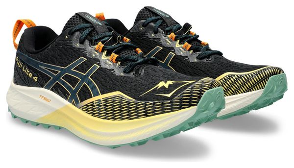 Chaussures de Trail Running Asics Fuji Lite 4 Noir Jaune