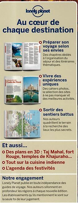 LONELY PLANET - INDE DU NORD EN FRANCAIS