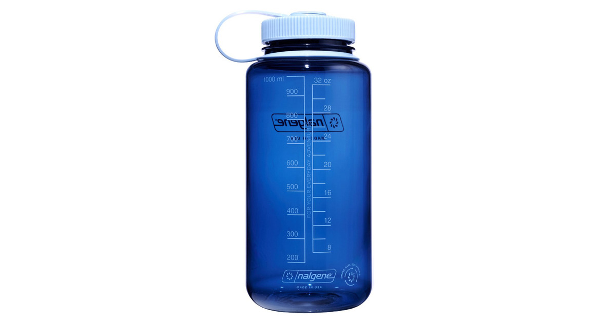 NalgeneWide Mouth Sustain Water Bottle, 1 Liter drinkfles  (Indigo)