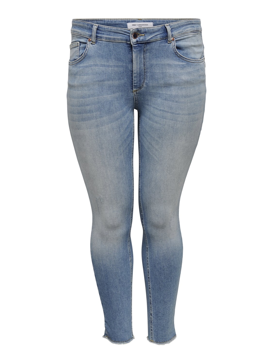 CARWILLY Mittlere Taille Skinny Fit Jeans Light Blue Denim