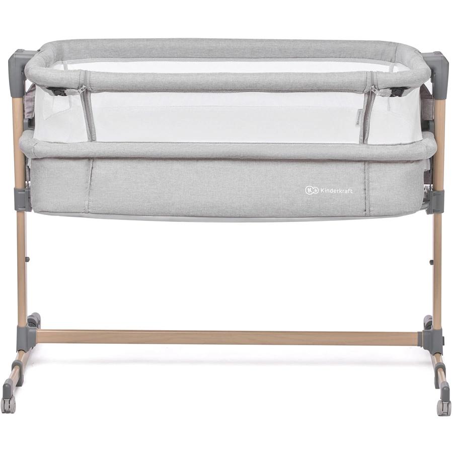 Kinderkraft Beistellbett NESTE AIR gray wood