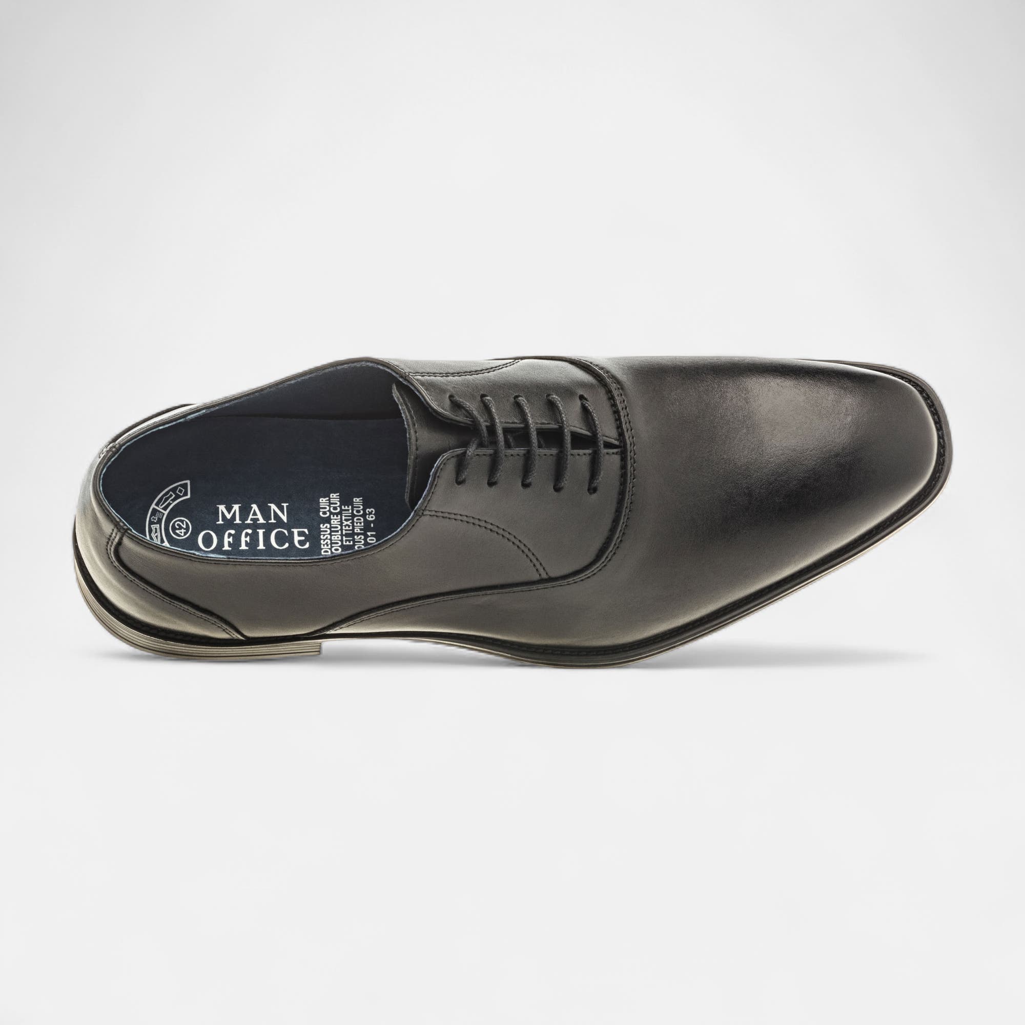 Richelieus Homme en cuir noir