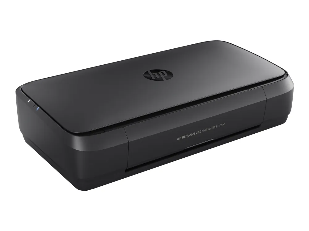 HP Officejet 250 Mobile All-in-One - Multifunktionsprinter - farve - blækprinter - Legal (216 x 356 mm) (original) - A4/Legal (medie) - op til 8 spm (kopiering) - op til 10 spm (udskriver) - 50 ark - USB 2.0, USB vært, Wi-Fi
