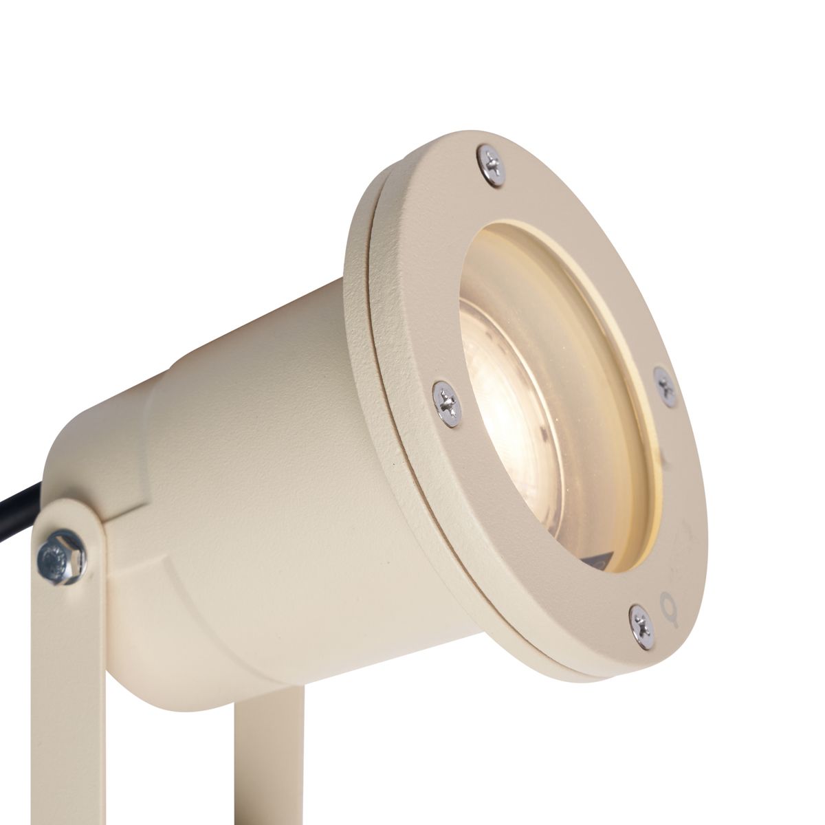 Prikspot beige GU10 50mm verstelbaar IP65 incl. snoer en stekker - Basic