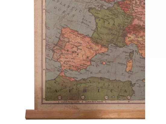Toile de lin imprimée en parchemin