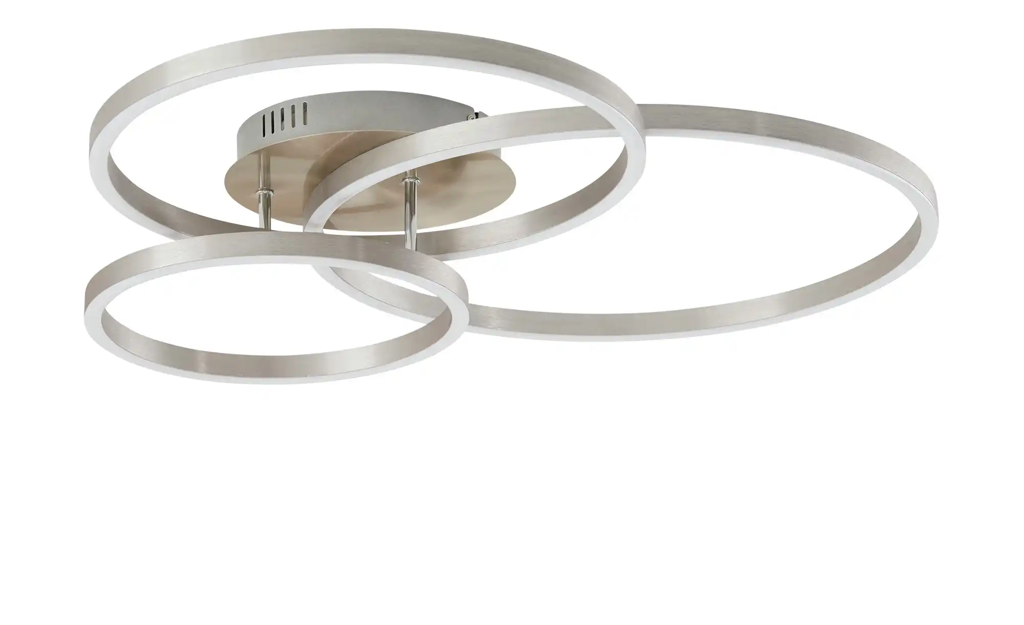 Trio LED Deckenleuchte, Nickel 3 Ringe