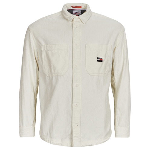 Tommy Jeans - TJM CASUAL CORDUROY OVERSHIRT - Blanc
