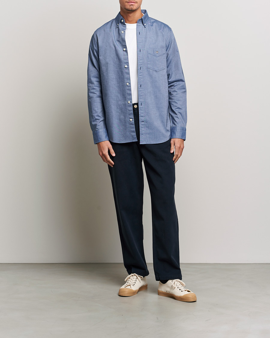 GANT Regular Fit Oxford Shirt Persian Blue