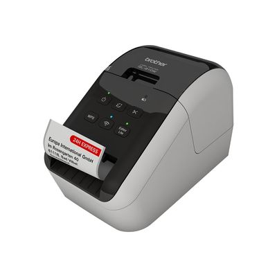 Brother QL-810W - Étiqueteuse - imprimante d'étiquettes en rouge et noir - impression thermique directe
