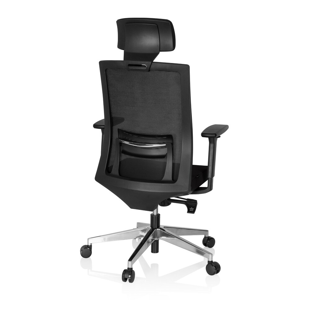 Profi Chefsessel CAPTIVA Stoff/Netzstoff mit Armlehnen (höhenverstellbar) hjh OFFICE