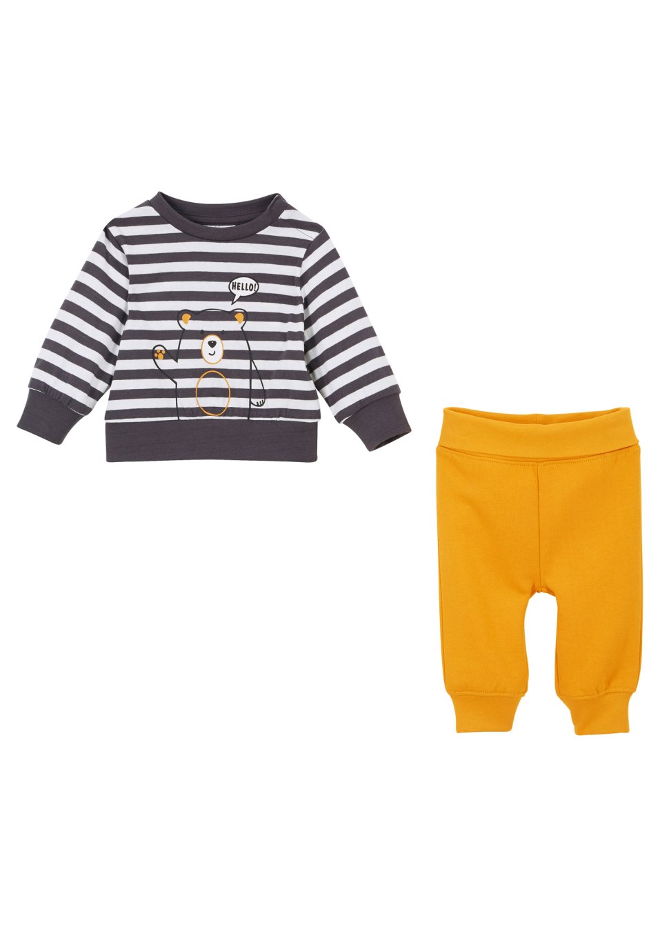 T-shirt bébé et pantalon sweat (Ens. 2 pces.) coton