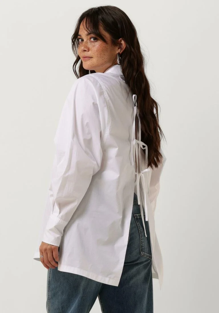 VANILIA witte vanilia blouse poplin laces shirt