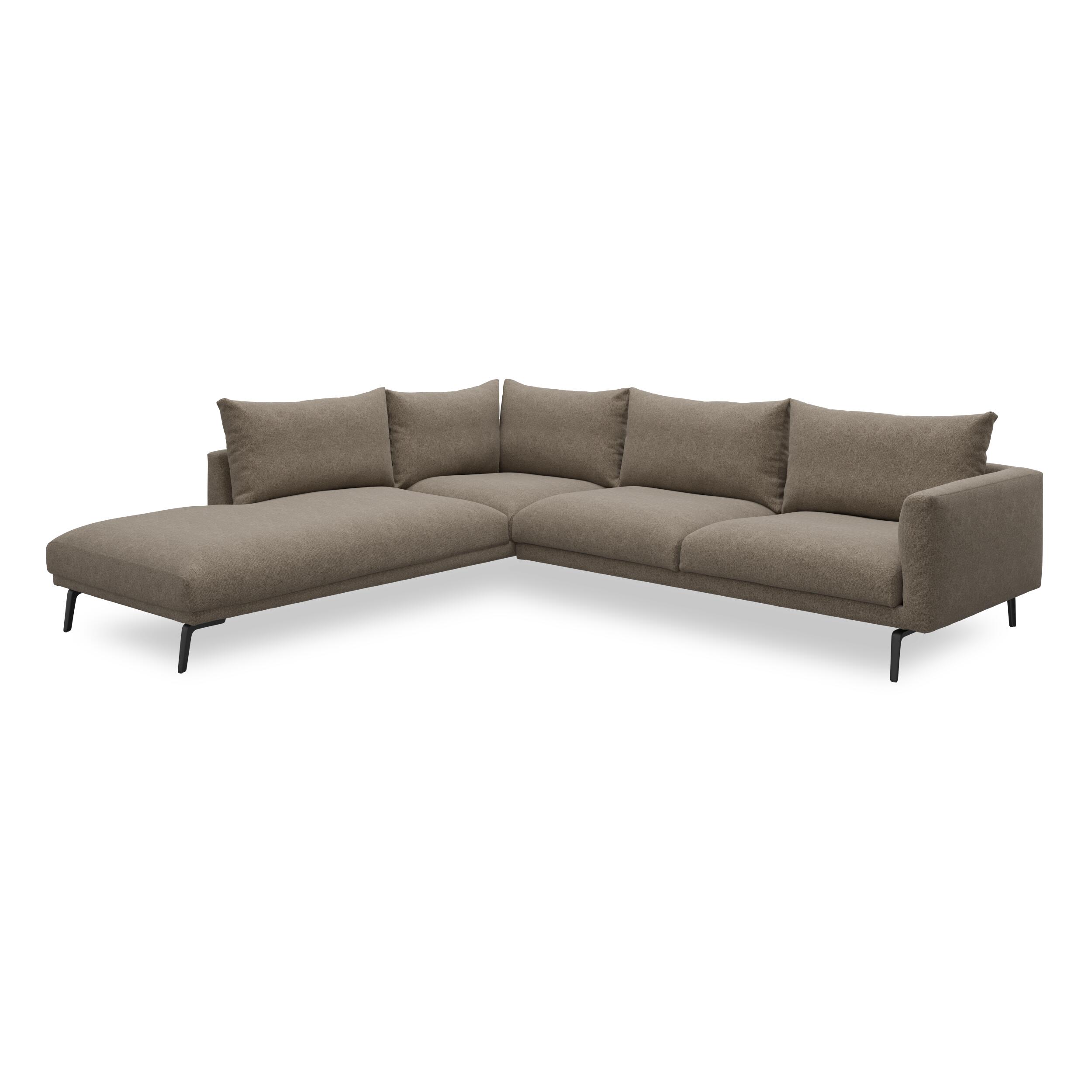 Hallsberg venstrevendt sofa med pufafslutning