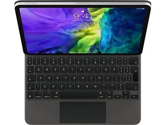 [OUTLET] - Apple Magic Keyboard - Tastatur og folio-kasse - med trackpad - bagbelyst - Apple Smart connector - QWERTY - Internationalt engelsk - for Apple 10.9-inch iPad Air (4th gen, 5th gen), 11-inch iPad Air (M2), 11-inch iPad Pro (1st gen, 2nd g