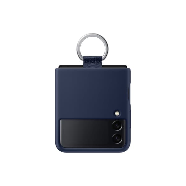 Samsung Original Galaxy Z Flip 3 Deksel Silicone Cover with Ring Navy