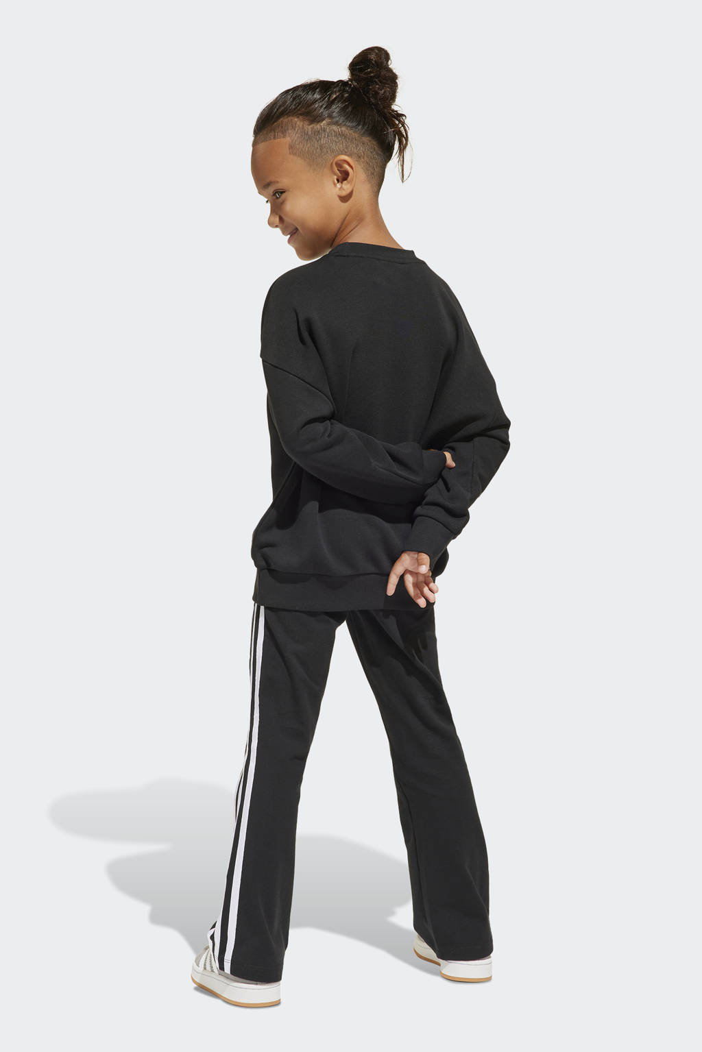adidas joggingpak zwart/wit