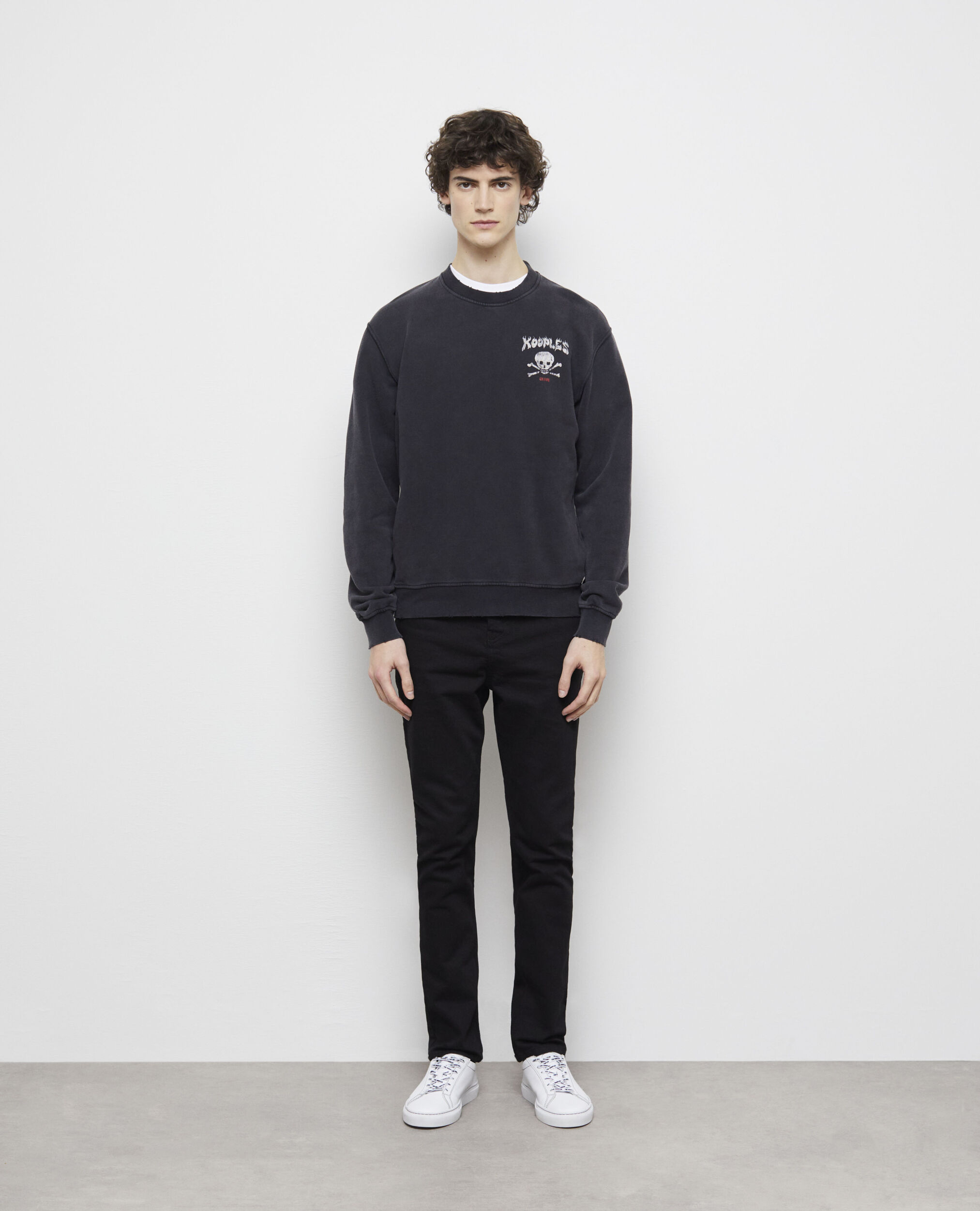 Sweatshirt sérigraphié noir