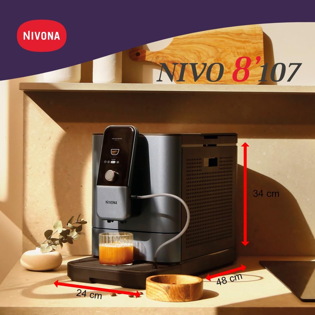 Nivona Kaffeevollautomat NIVO8'107 NIVO 8107 in Perlenblau neu mit Chilled Brew
