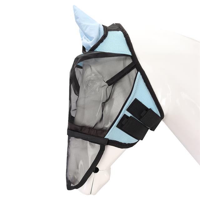 Vliegenmasker HORSEGEAR HGAfneembare Neusflap Lichtblauw