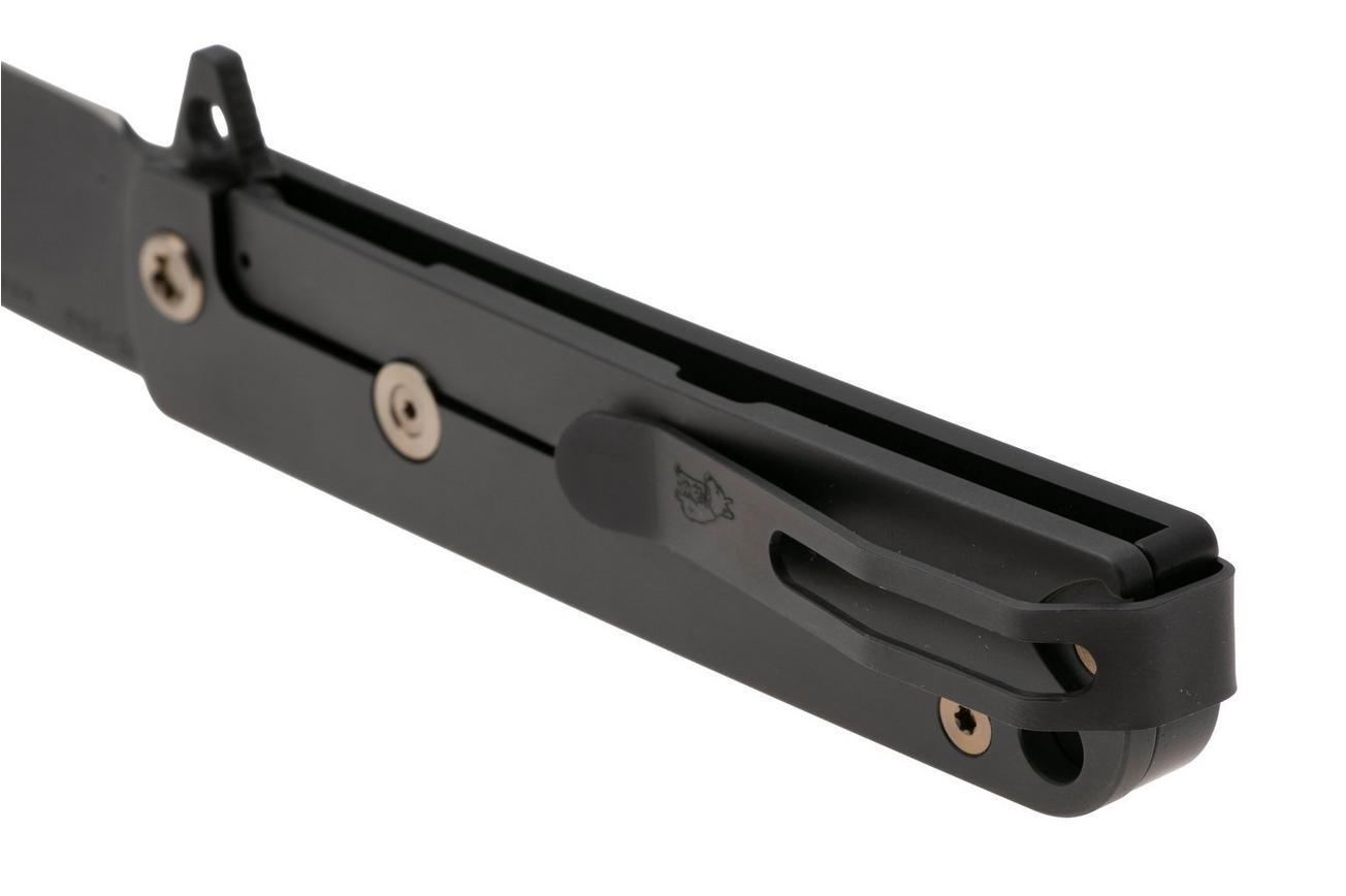 Medford M-48, 25-M48-03, S45VN DLC Blade, Black Aluminum Handle, Bronze Hardware zakmes
