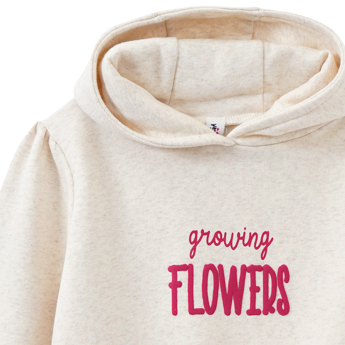 Yigga Mädchen Hoodie mit Blumen-Prints creme