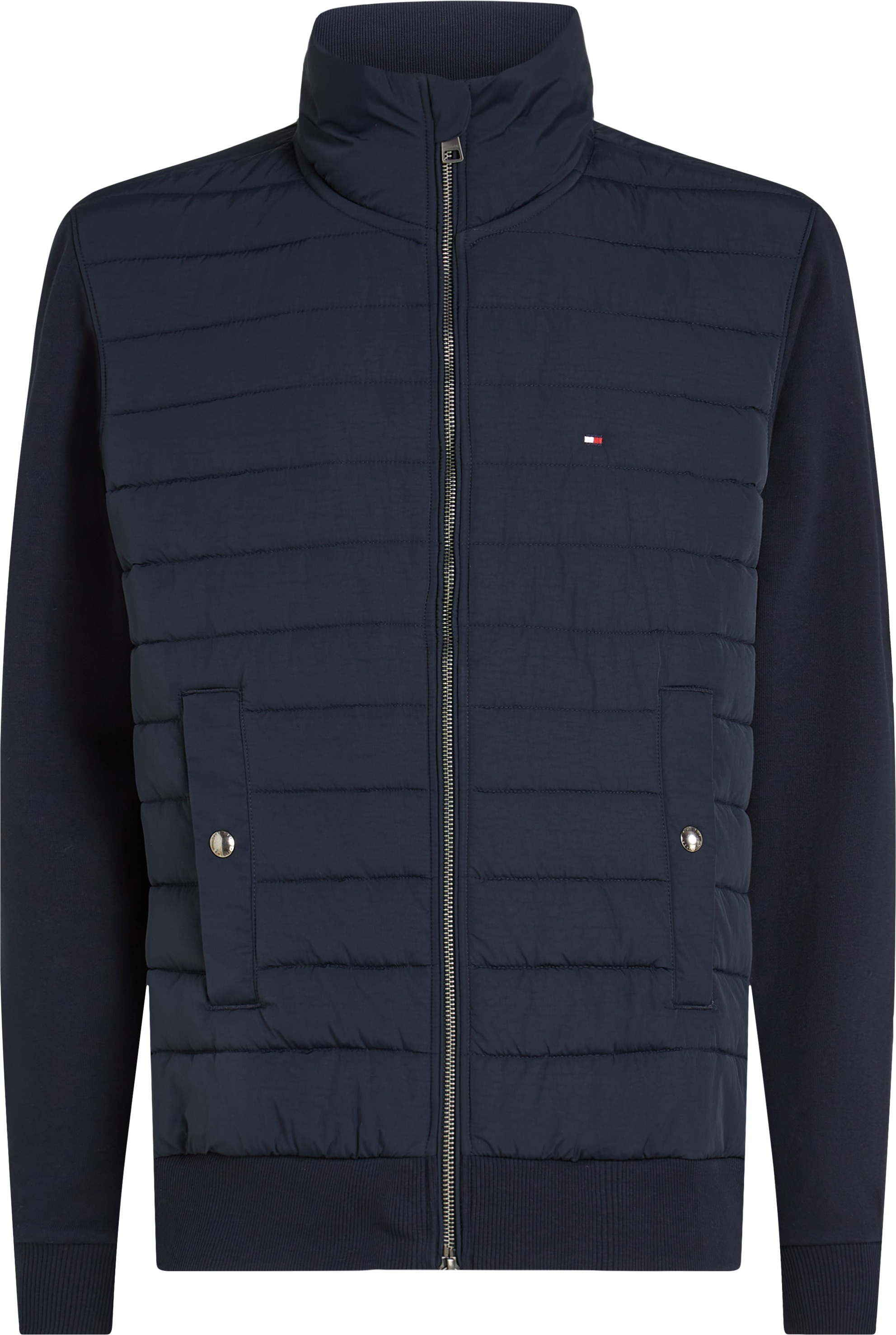 Tommy Hilfiger Big & Tall Collegejacke »BT-MIX MEDIA STAND CLLR-B« in Grossen Grössen, mit gesteppten Einsatz vorne