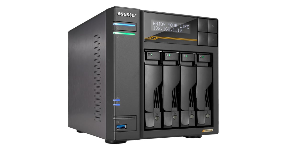 AsustorLockerstor 4 AS6804T nas  (Zwart)