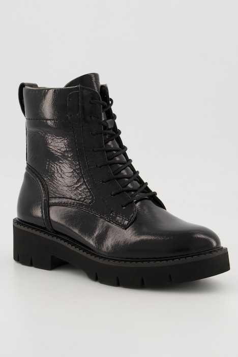 Leder-Stiefeletten, Tamaris Comfort, Lackleder, Weite H