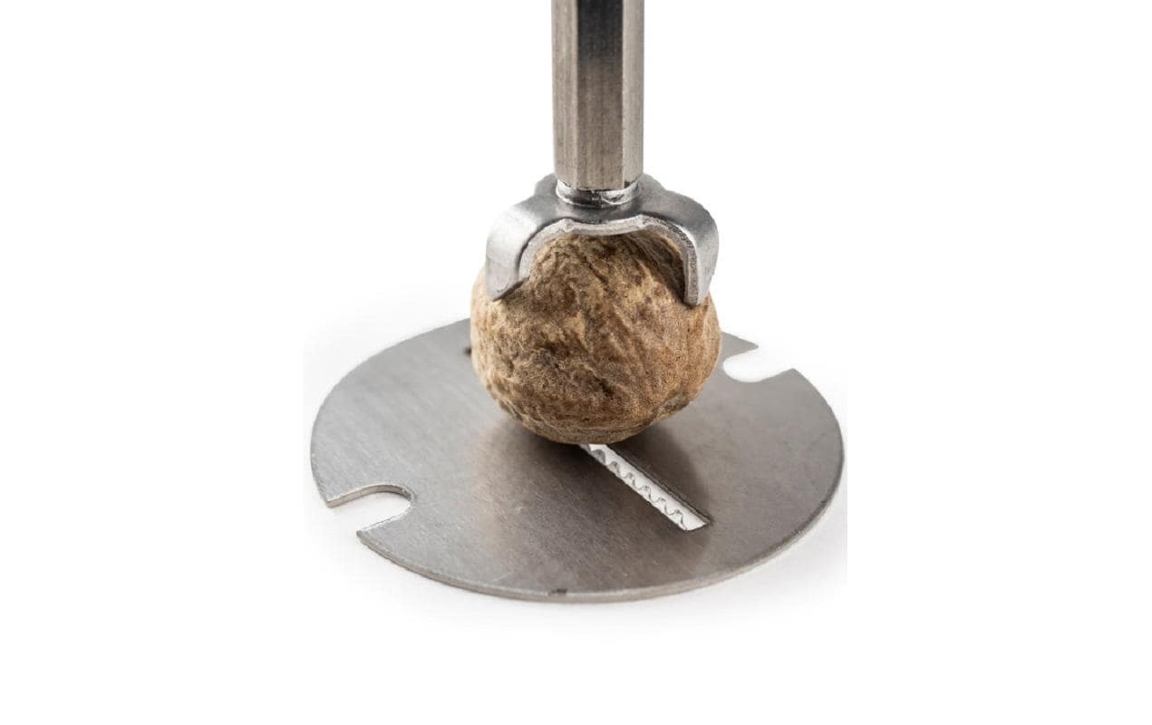 Muskatmühle Daman 15 cm, SilberGewürzmühle für Muskatnuss