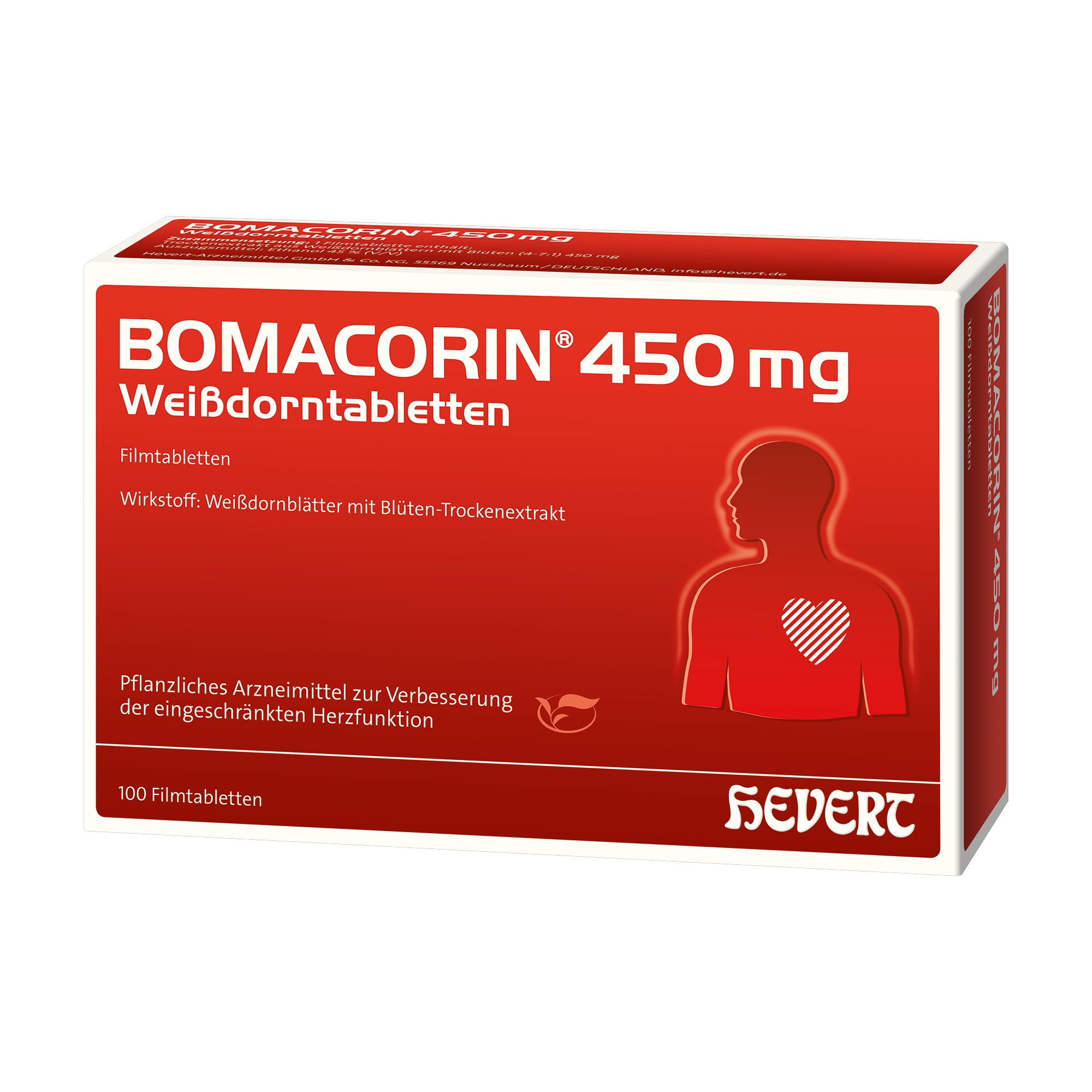 Bomacorin 450 mg Weißdorntabletten