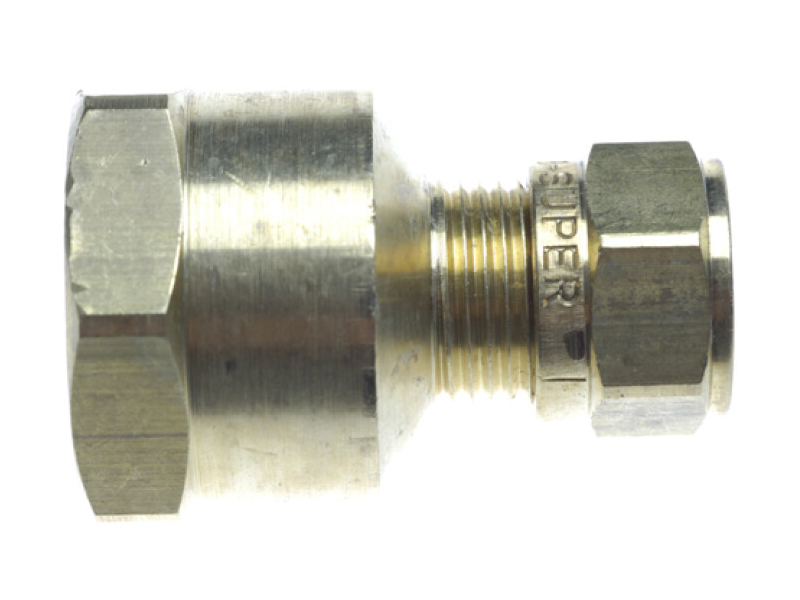 Gimeg recht puntstuk - 1/4 inch binnendraad x 10 mm