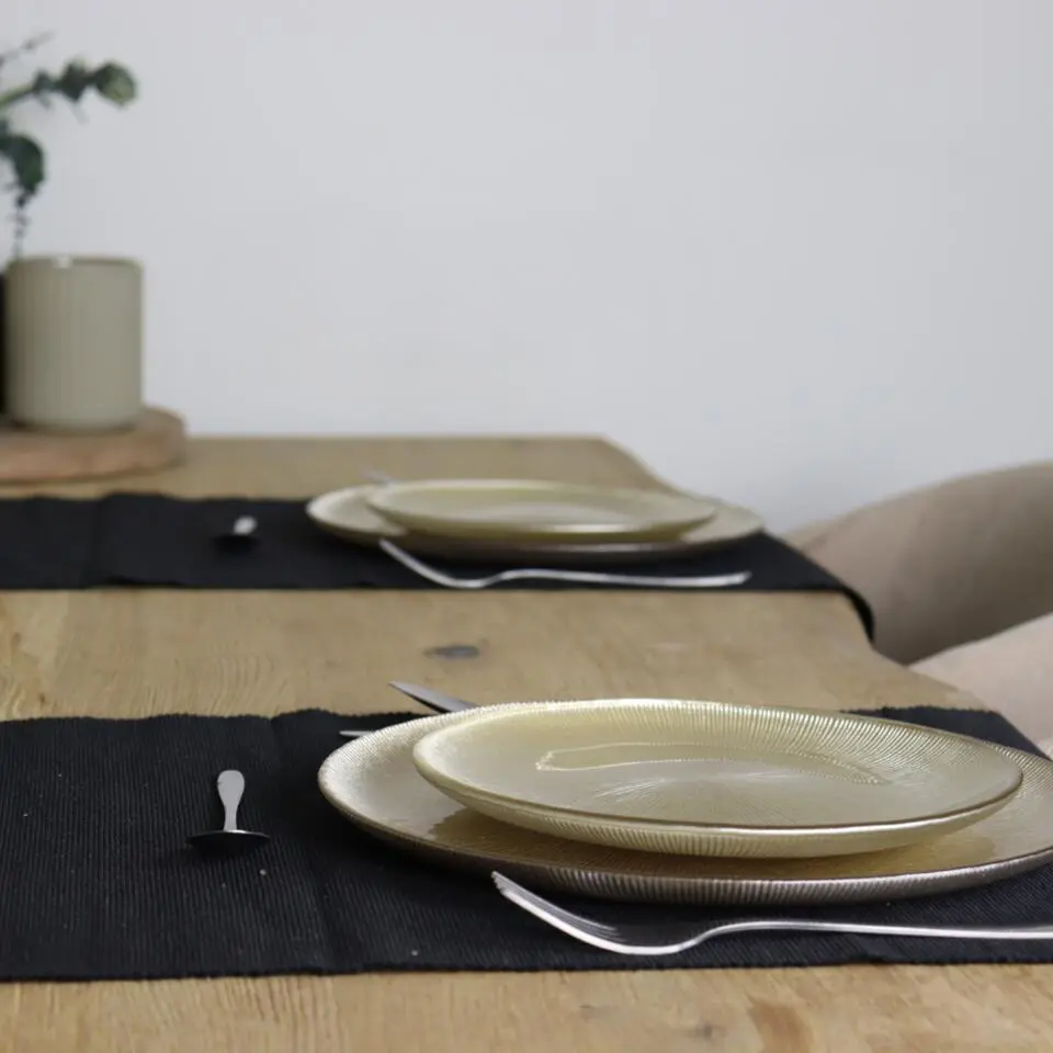 OTIX Dinerborden Bordenset 6 Persoons Goud Onderborden Kerst 27cm
