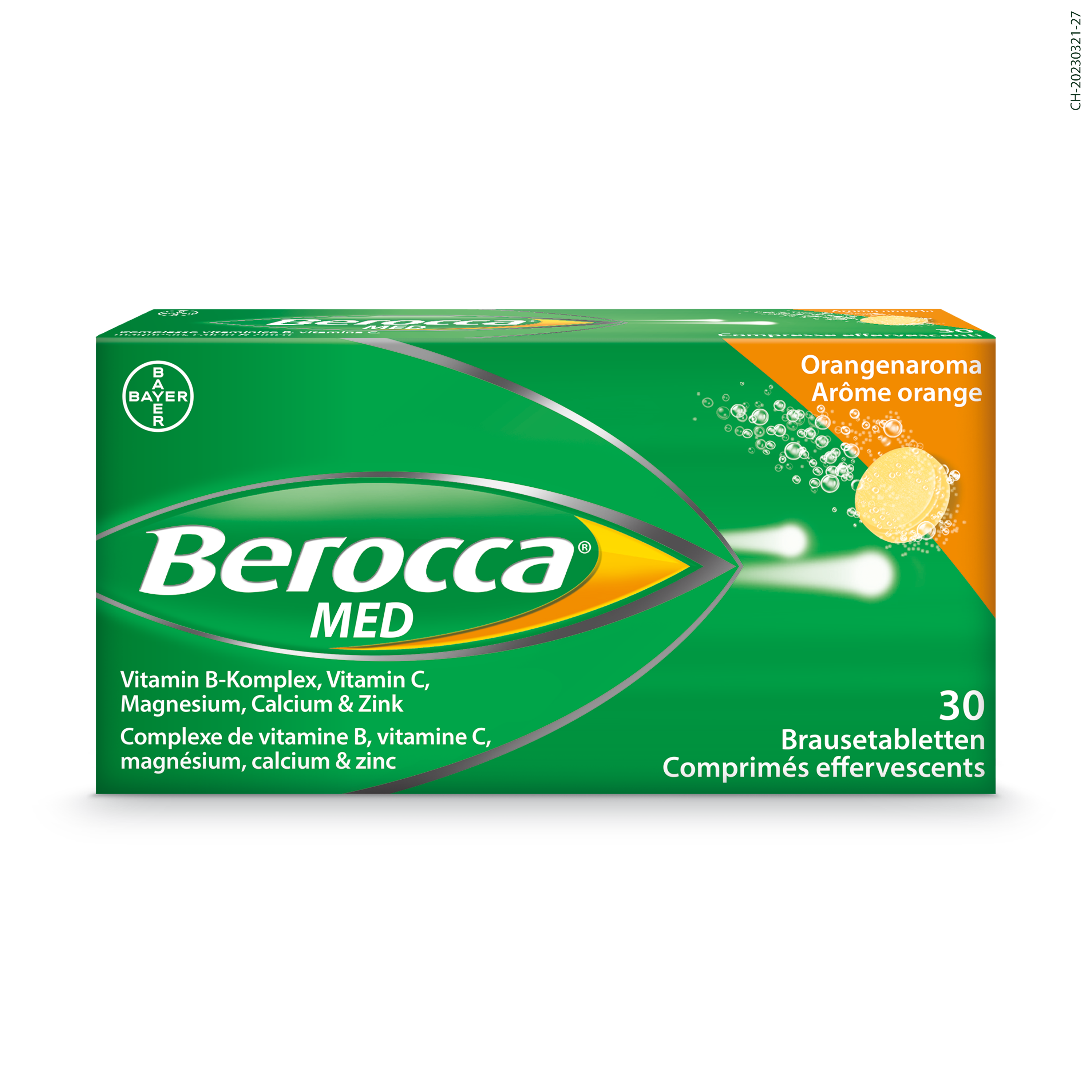 BEROCCA MED Brausetabl Orangenaroma Ds 30 Stk