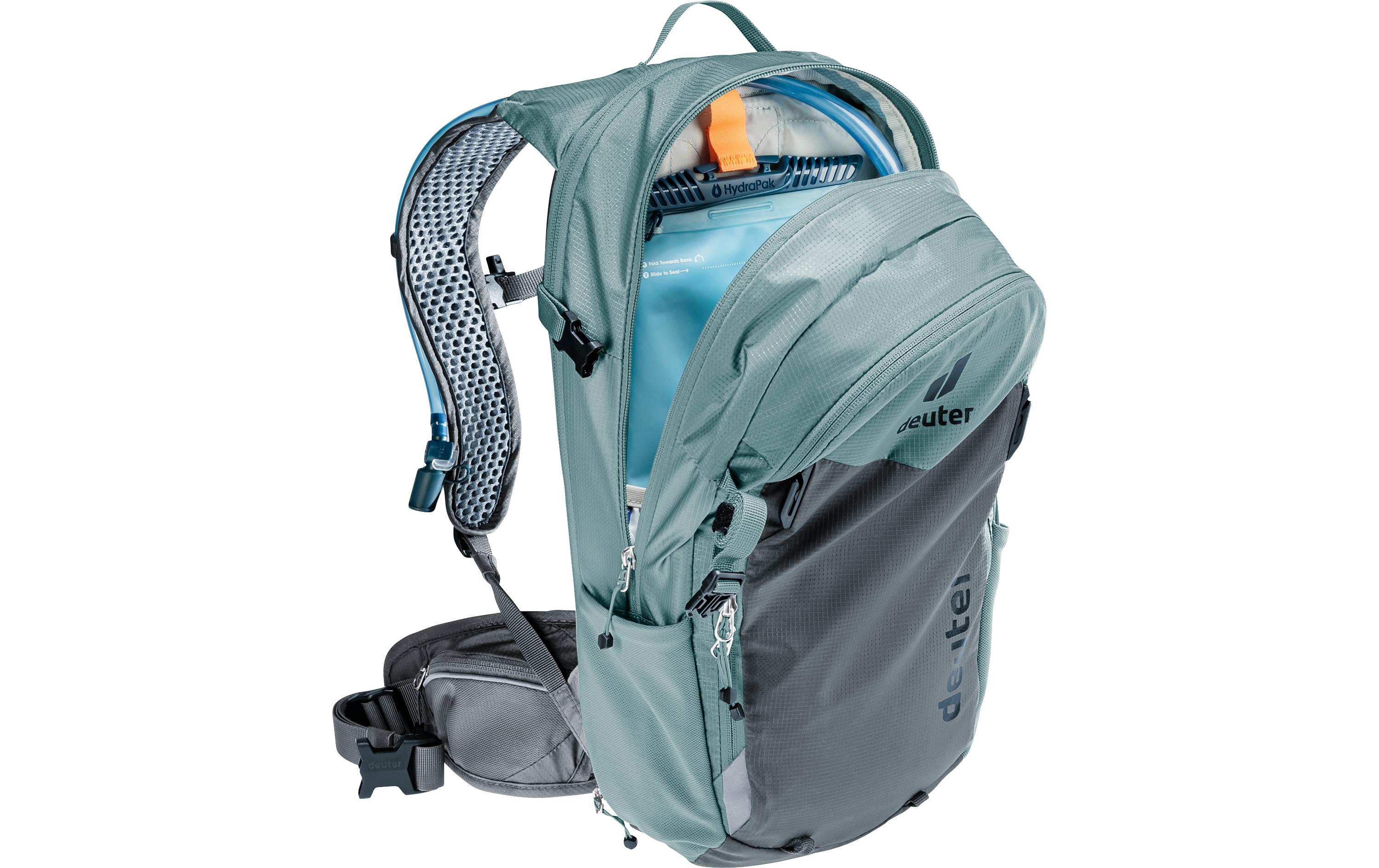 Rucksack Compact 12+3 SL Dunkelgrau/DunkelgrünMountainbike-Rucksack