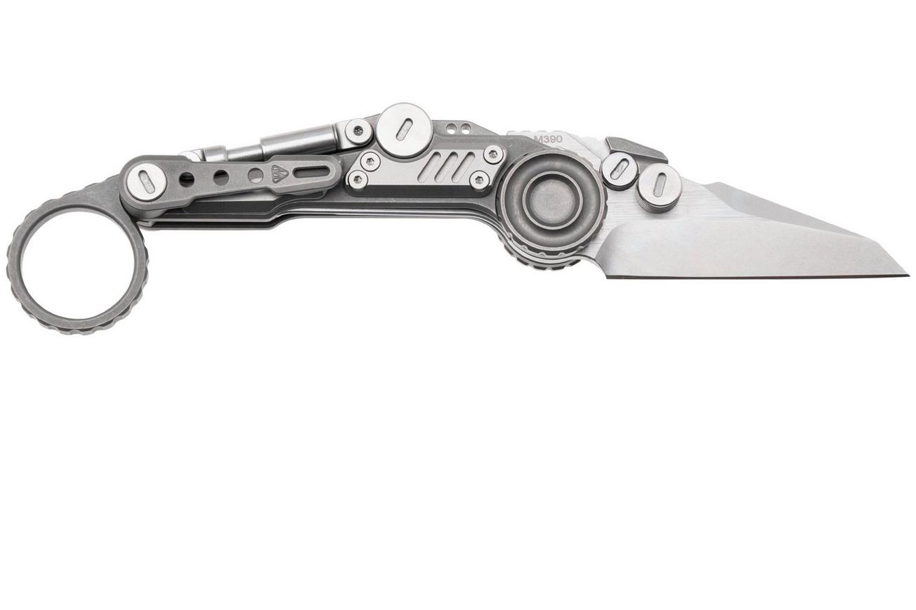 NOC Knives Shuukaku MT-1106 Two Tone M390, Titanium Grey Inlay, zakmes